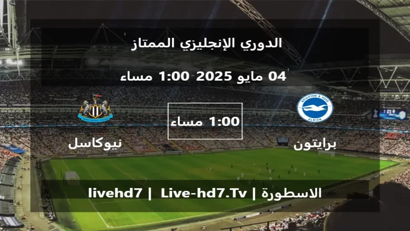 مباراة برايتون و نيوكاسل يونايتد - الدوري الإنجليزي الممتاز مباراة برايتون و نيوكاسل يونايتد - الدوري الإنجليزي الممتاز