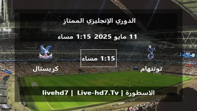 مباراة توتنهام هوتسبير و كريستال بالاس – الدوري الإنجليزي الممتاز