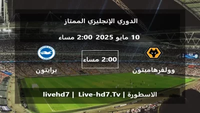 مباراة وولفرهامبتون و برايتون – الدوري الإنجليزي الممتاز