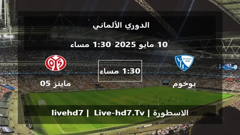 مباراة بوخوم و ماينز 05 - الدوري الألماني مباراة بوخوم و ماينز 05 - الدوري الألماني