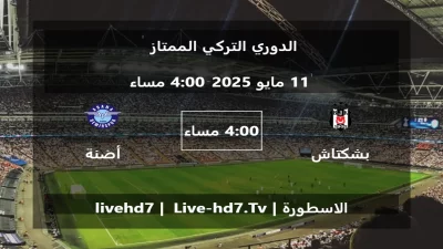 مباراة بشكتاش و أضنة ديمرسبور – الدوري التركي الممتاز
