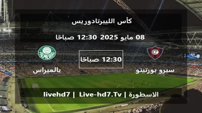 مباراة سيرو بورتينو و بالميراس – كأس الليبرتادوريس