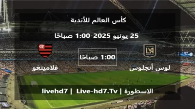 مباراة لوس أنجلوس إف سي و فلامينغو – كأس العالم للأندية