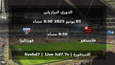 مباراة فلامينغو و فورتاليزا – الدوري البرازيلي