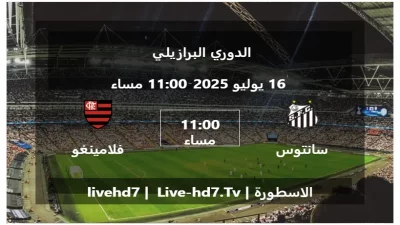 مباراة سانتوس و فلامينغو – الدوري البرازيلي