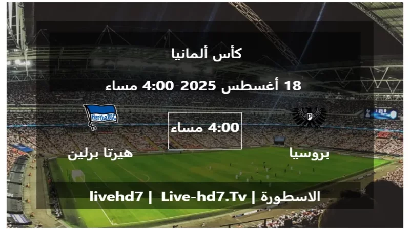 مباراة بروسيا مونستر و هيرتا برلين - كأس ألمانيا