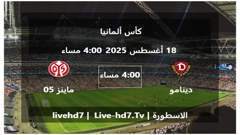 مباراة دينامو دريسدين و ماينز 05 - كأس ألمانيا