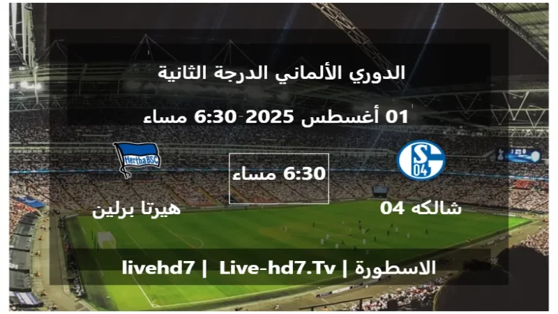 مباراة شالكه 04 و هيرتا برلين - الدوري الألماني الدرجة الثانية