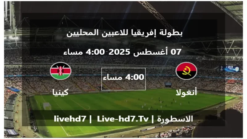 مباراة أنغولا و كينيا - بطولة إفريقيا للاعبين المحليين