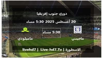 مباراة ماجيسي و ماميلودي صن داونز – دوري جنوب إفريقيا